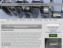 Tablet Screenshot of cryogenicsuperfinish.com